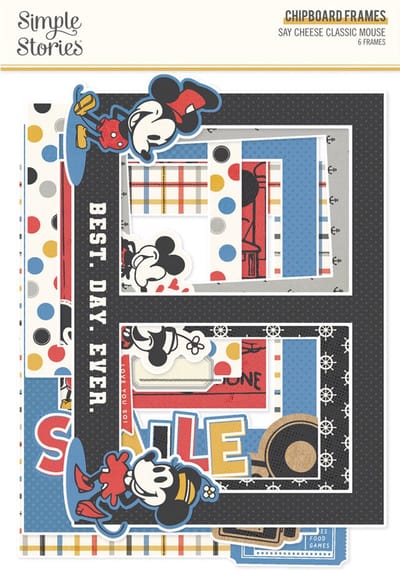 Simple Stories - Say Cheese Classic Mouse Chipboard Frames (23422)