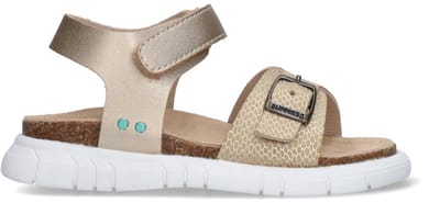 BunniesJR 226420-737 Meisjes Platte Sandalen - Bruin - Imitatieleer - Klittenband