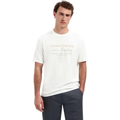 T-shirt met ronde hals en korte mouwen met print