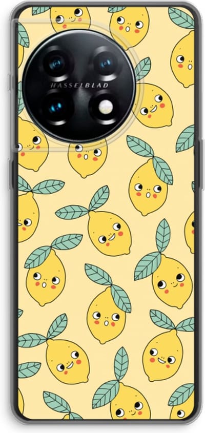 Case Company® - Hoesje geschikt voor OnePlus 11 hoesje - Citroenen - Soft Cover Telefoonhoesje - Bescherming aan alle Kanten en Schermrand