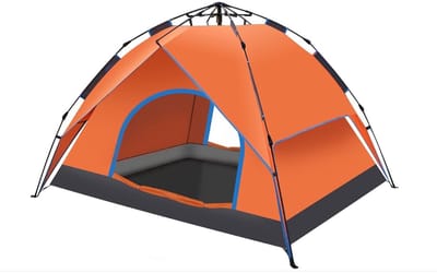 Lexorion Adventurer - Tent - Automatische Pop-Up Tent voor 2-3 Personen - Kampeertent - Winddichte - Kampeertent met Muggengaas en Grote Draagtas - Ideaal voor Camping, Festivals, en Outdoor Activiteiten