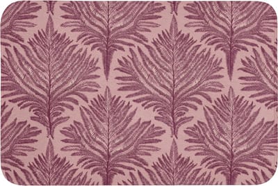 WC mat 90x60 cm - Antislip - Varen - Patroon - Paars - Toiletmat - Vloermat - Douchemat - Toilet tapijt - Toiletmatten