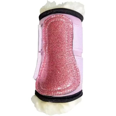 Kentucky Horsewear - Vegan Sheepskin Allround beschermers eenhoorn glitter oude roos SH