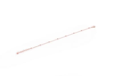 Asir - Zilveren Enkelband - Rosé goud - 22 cm