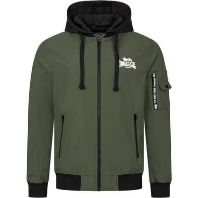 Lonsdale London SHALFORD Vest met capuchon olijf L Heren