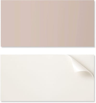 Decoratief vinyl wandpaneel met print, 100x50 cm, lichtbruine kleur.