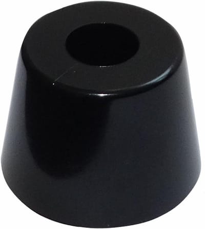 Meubelvoetjes Rond - Onderzetters Stoel - Meubels Beschermen - Zonder Schroeven - 20 mm Hoog 28 mm - Zwart