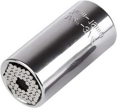 Universele Momentsleutel Set - Dopsleutel Grip - Moeiteloos Schroeven Draaien - Past Zich Automatisch Aan - 7-19mm - Zilver