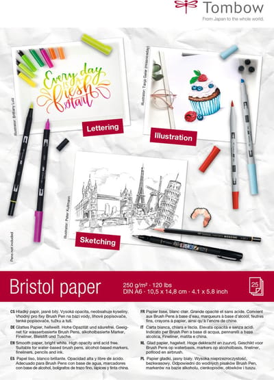 Tombow Tekenpapier Bristol - A6 - 250 g - 25 vel