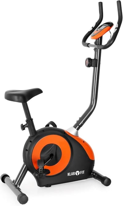 Hometrainer Ergometer - Duurtrainer Fiets - Binnenshuis Trainen - Inclusief Hartslagmeter - Max 110 kg - Zwart Oranje