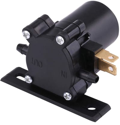 Dailygoods - Universele waswaterpomp - 12V - Vervangingspomp - Zwart - Ruitensproeier - Voor auto en vrachtwagen - Ideale vervanger