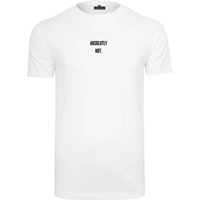 Mister Tee - Absolutely Not Heren T-shirt - XS - Wit