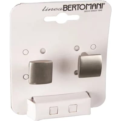 Bertomani Meubelknop - Zamak - Vernikkeld - Gebogen T-knop - 21x21mm - Set Van 2