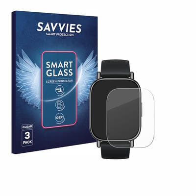 3 Stuks Savvies Screenprotector - geschikt voor Xiaomi Redmi Watch 5 Lite - beschermfolie glas transparant