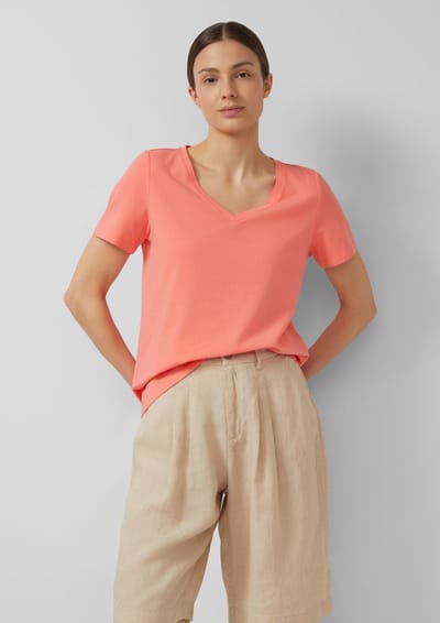 Effen T-shirt met korte mouwen dames s.Oliver