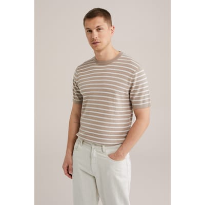 WE Fashion T-shirt Beige Taglia: L | Magliette basic Outlet | Uomo | Marrone