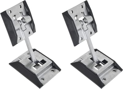 Deurhouder, duurzame deurvergrendeling met bevestigingsdeel, camperaanhanger, 2 stuks, roestvrij staal 316, ABS-kunststof, voor caravans, aanhangers, bagage