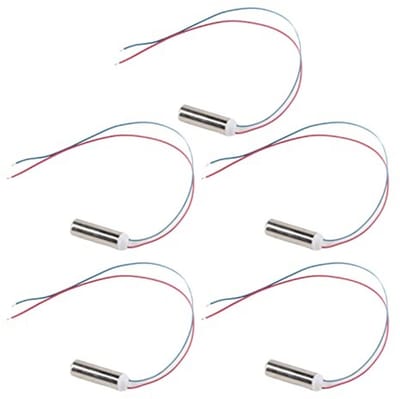 Allecto - Micro Coreless Motor - Waterdichte Trilmotor - Sterke Trillingen - Compact Formaat - Geluidsarm - Geschikt voor Massageapparaten - 5 Stuks