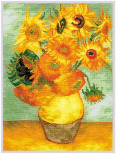 Sunflowers after V. van Gogh's Painting - Aida telpakket - Riolis