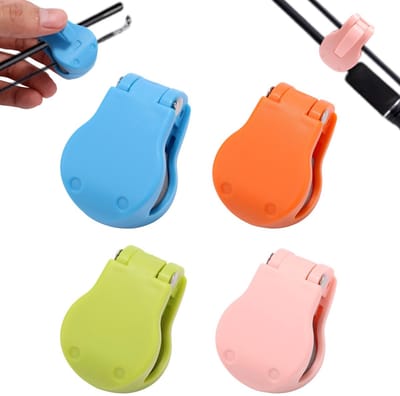 Dailygoods- Hengelhouder Multifunctioneel - Draagbare Hengelsteunen - Plastic Visaccessoires - 4 Stuks - 4,5x3cm - Geschikt voor Diverse Hengelmaten - Hengelsteun