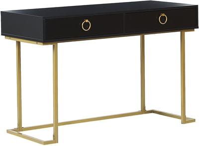 WESTPORT - Kaptafel - Zwart - Metaal