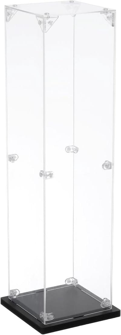 Ronte - Acryl Vitrine 10x10x40 cm Transparante Presentatiedoos Stofdicht Organizer Actiefiguren Verzameling