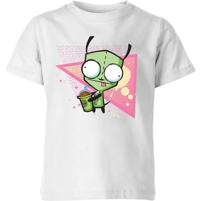 Invader Zim Gir Kids' T-Shirt - Wit - 98/104 (3-4 jaar)