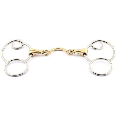 Mors pessoa voor paard met dubbele breuk en tongue passage Jump'In