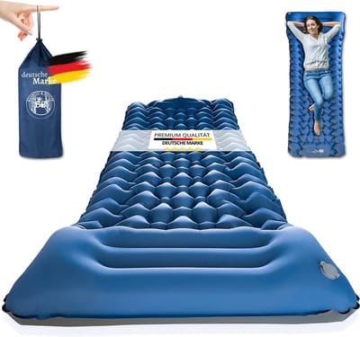 BAMBOO & BENDER BB Isomat, luchtmatras, zelfopblazend, isomat outdoor, 10 cm dik, duurzame compacte slaapmat