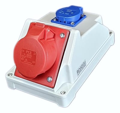 Wandverdeler 16A met Schuko 230V - Sterke Stroomverdeler voor Binnen en Buiten