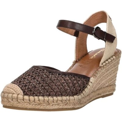 Tamaris Sandalen Touwzool Sandalen Touwzool - Donkerbruin - Maat 41