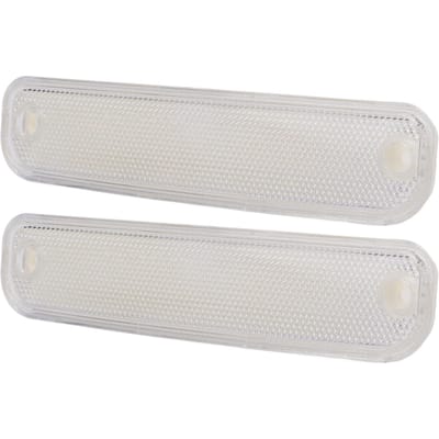 Paar Voorste Richtingaanwijzer Zijmarkeringslicht Kap Lens 6270434 Vervanging voor Blazer Pick-up Truck 1973-1980 Wit wit