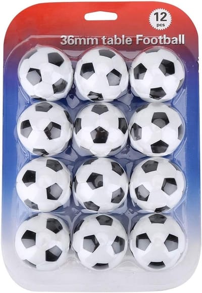 Tafelvoetbal Ballen - Hars Ballen Set - Spel Accessoire - Glad Oppervlak - 141 Inch Diameter - Zwart Wit