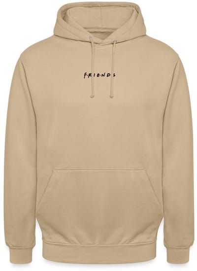Friends Officieel Logo Als Borduurmotief Hoodie Unisex