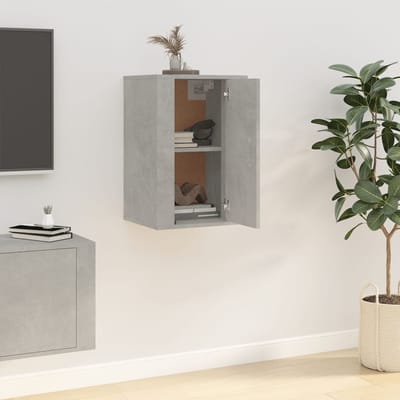 vidaXL - Tv-wandmeubel - 40x34,5x60 - cm - betongrijs
