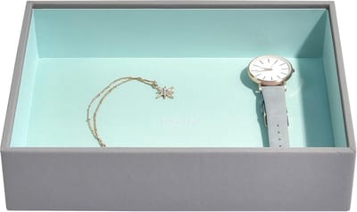 Medium Grijze Mint Kleur Juwelendoos voor Sieraden