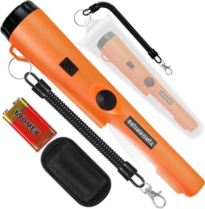 Geavanceerde Metaaldetector met Pinpointer voor Schatzoeken, Waterproof, LED Verlichting en Accessoires voor Volwassenen en Kinderen
