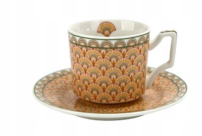 2x Solis Espresso Kopjes met Schotels - 120ml - Porselein