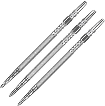 Dartpunten 3-pack voor professionele dartaccessoires - 26 mm, 30 mm, 35 mm, 40 mm - Goud, Zilver, Zwart