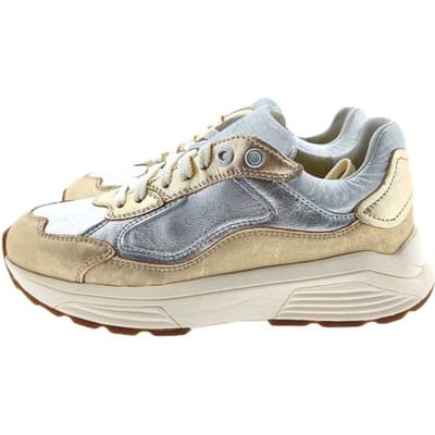 Dames Veterschoenen Xsensible Milau Metallic Combi Goud - Maat 37
