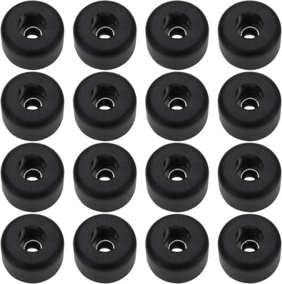Allecto Plus - Rubber Luidspreker Voeten 16 Stuks Zwarte Rubberen Voeten 25x15mm voor Subwoofer Speaker Meubels - Bescherming Tegen Trillingen en Krassen