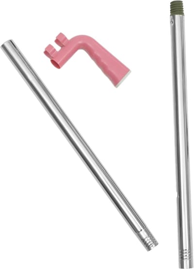 Bezemsteel Vervanging - Vloersteel - Schoonmaken Huis - Roestvrij Staal - 78x14 cm - Willekeurige Grip