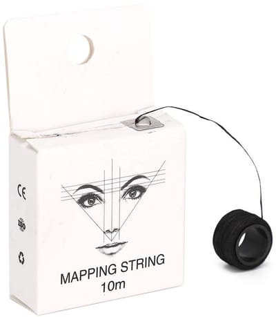 Dailygoods- Wenkbrauwmarker 10 m - Pre Inked Mapping String - Nauwkeurig Tekenproces - Microblading Accessoire - Geschikt voor Beginners - Vermindert Proceduretijd