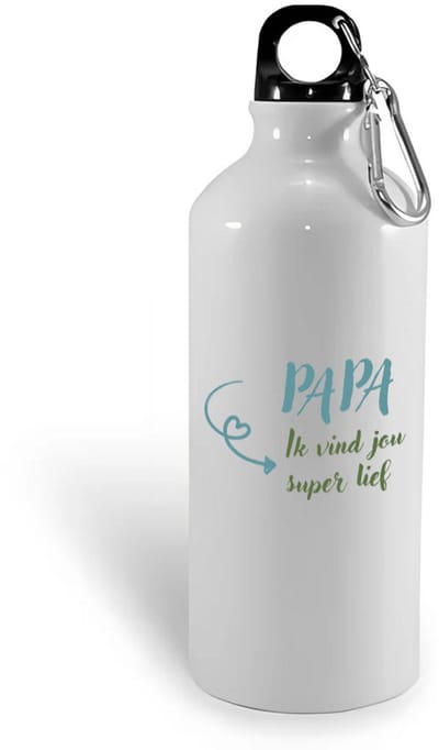 Hacebo® - Papa ik vind jou waterfles - Papa - je vader - vaderdag cadeautjes - verjaardagscadeau - gift - kado - water fles - 400ML