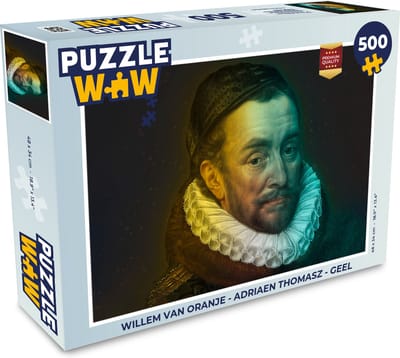 Puzzel Willem van Oranje - Adriaen Thomasz - Geel - Legpuzzel - Puzzel 500 stukjes