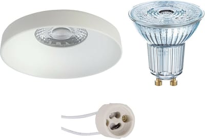 LED Spot Set - LEDVANCE Parathom PAR16 940 36D - Proma Vrito Pro - GU10 Fitting - Dimbaar - Inbouw Rond - Mat Wit - 3.4W - Natuurlijk Wit 4000K - Ø82mm