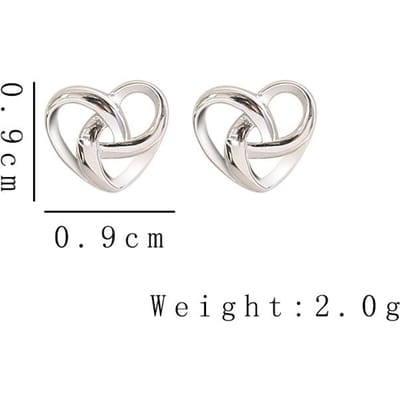 Minimalistische Kleine Metalen Holle Hart Stud Oorbellen voor Vrouwen Nieuwe Mode Eenvoudige Kleine Liefdes Oorbellen Kleur Schattige Sieraden Cadeau white