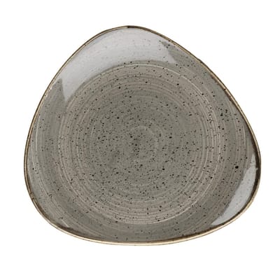 Churchill Stonecast Grey Cappuccino Lotus Bord (12 stuks)