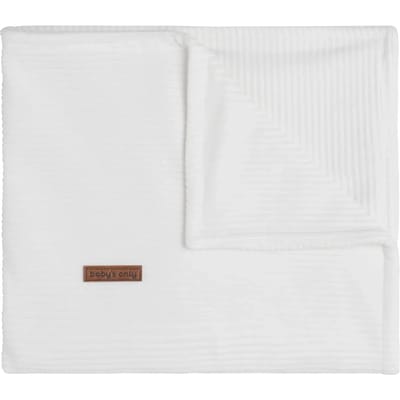Baby's Only Wiegdeken - Baby deken Sense - Dekentje voor jongens en meisjes - 1.6 TOG - 70x95 cm - Wit - Zachte rib corduroy stof