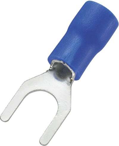 TRU COMPONENTS 745325 Vorkkabelschoen 1.50 mm² 2.50 mm² Schachtdiameter=5.3 mm Deels geïsoleerd Blauw 100 stuk(s)
